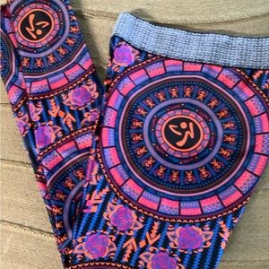 Zumba Fitness Black and White Patterned Leggings